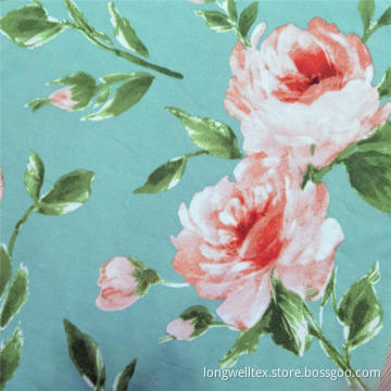 High Quality Floral Jersey DTY Printing Knit Fabric